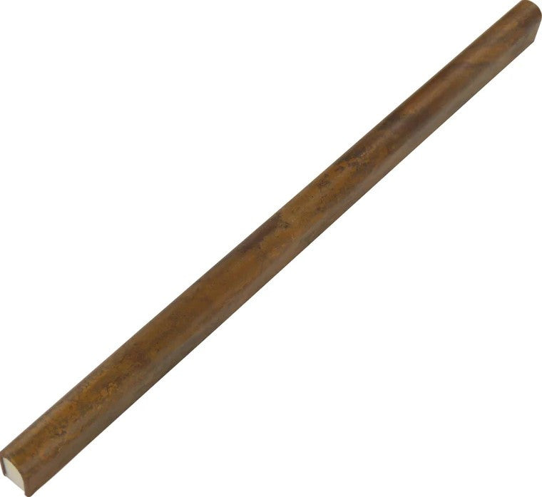 Antique Copper Pencil Liner Bar Metal Mosaic Tile for Kitchen Backsplash, Fireplace & Accent Wall