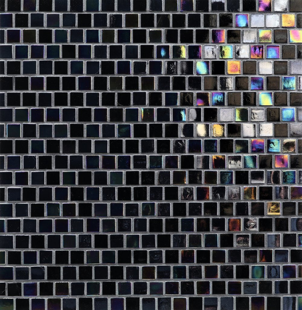 Aquarius Kraken Mixed Iridescent Glass Mosaic from BELK Tile - AQR-5/8x5/8-KRAKEN