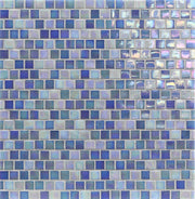 Aquarius Waterfall Iridescent Recycled Glass Mosaic at BELK Tile - AQR-5/8x5/8-WATERFALL