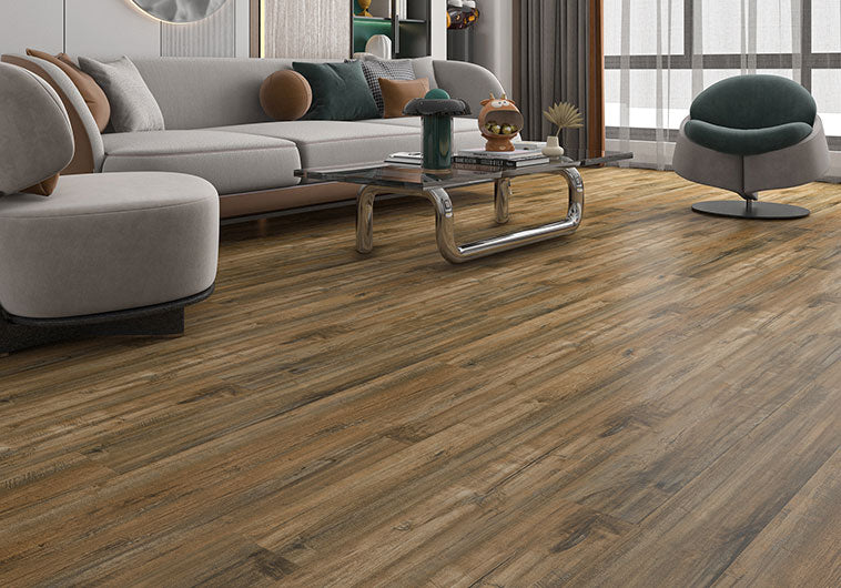 Arvora LVT Spiced Birch ARLVT-1003 7 x 48 Modern Living Room Floor Install