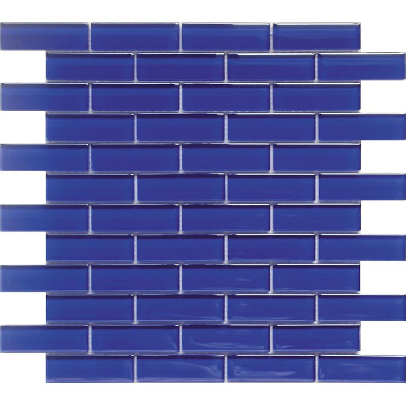 Mir Mosaic BR-012 Cobalt Blue 1 x 3 subway tile mosaic