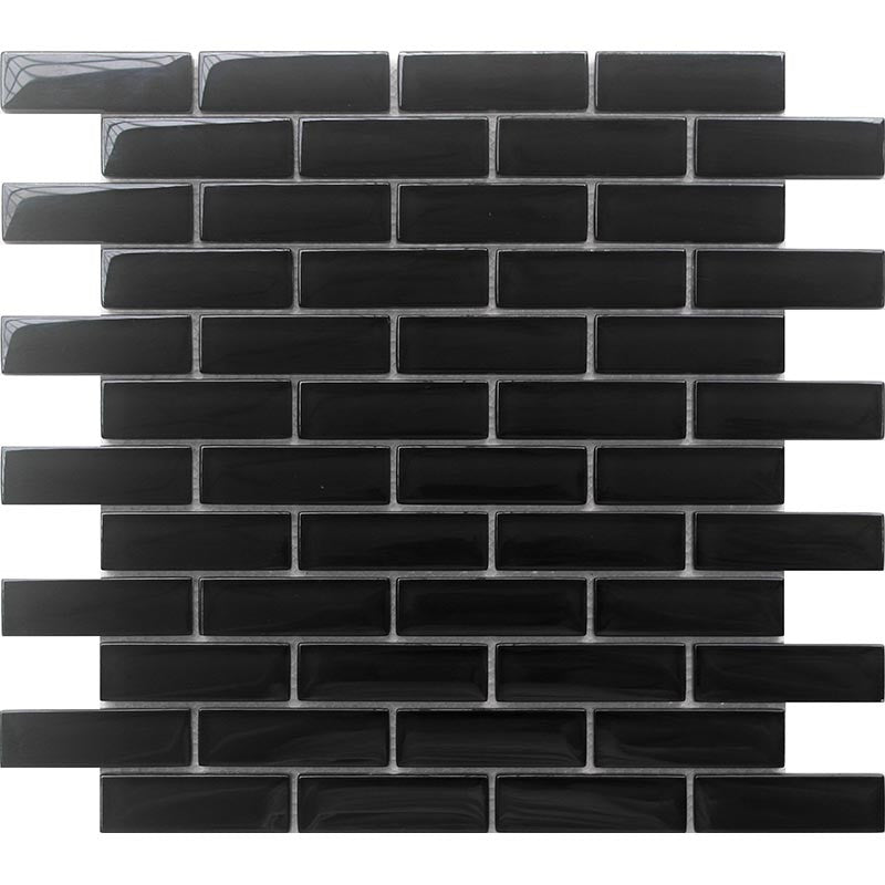 Mir Mosaic Shadow BR-091 1 x 3 subway tile mosaic