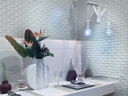 Mir Mosaic BR-092 Gray Cloud 1 x 3 subway tile mosaic eat at kitchen bar