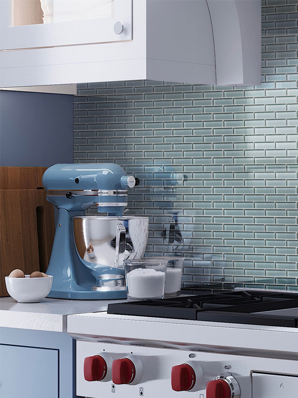 Mir Mosaic BR-095 Pale 1 x 3 subway tile mosaic kitchen backsplash