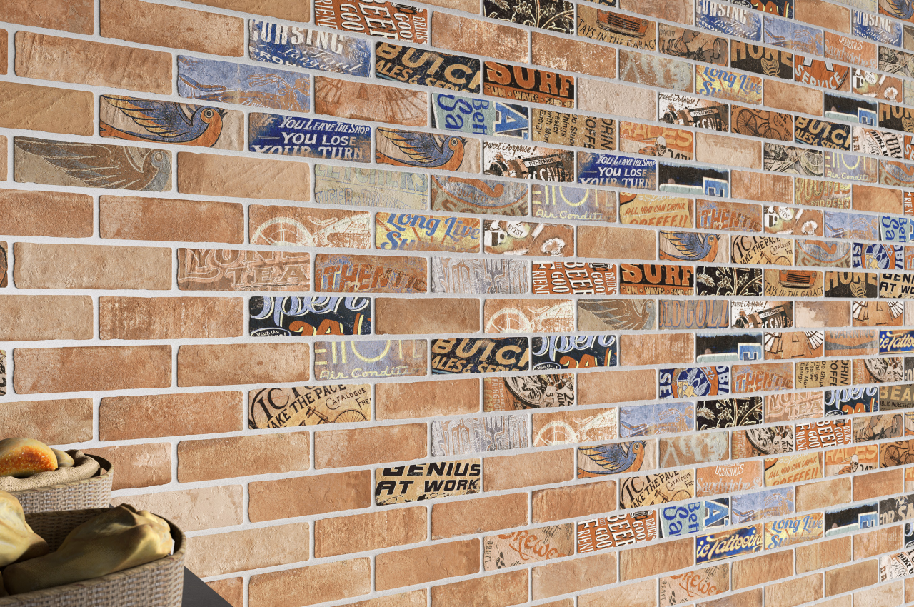 Brick Road Vintage Street Close Up installation