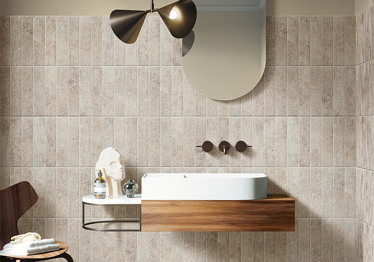 Calco Collection Strata CLC-6441 | 3x12 Beige Porcelain Wall Tile ...