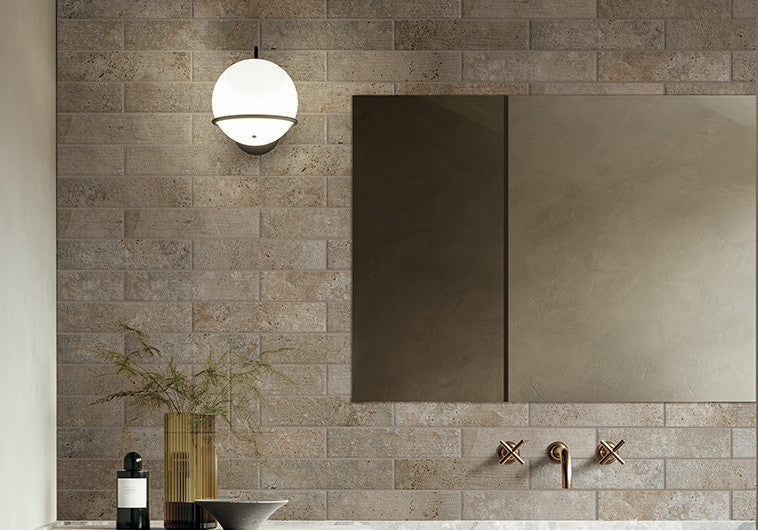 CLC6443 Calco Series Gria 3 x 12 subway bathroom wall tile install
