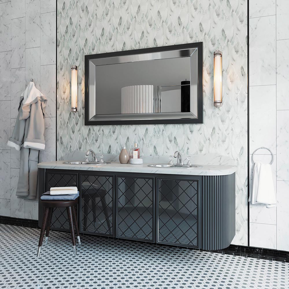 Cloud 9 Gray Stratus CLS-07GR bathroom wall tile