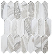 Circa Parthenon Collection Picket Glass Mosaic CPN-9101 Alabaster