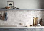 Elios Ceramica Clay Series 4 x 4 Glossy Silk kitchen backsplash install