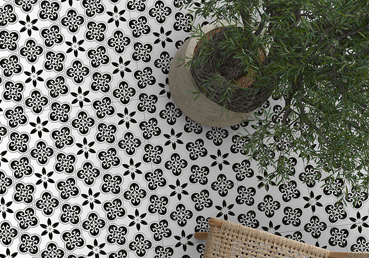 Cucina Italia Series Hexagon Floor Tile CIA-6054 Fieldo Daisa Room Scene