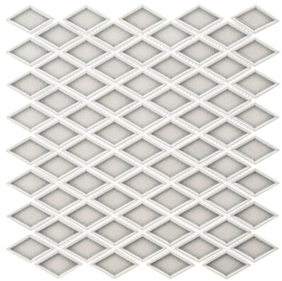 Daymon Collection Diamond Shape Crackle Glass Mosaic DAY 6272 Pirelly