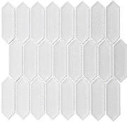 Decko Series DEK3503 Wisp Nouveau elongated hexagon crackle mosaic tile
