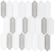 Decko Series DEK3509 Cezannite solid and crackle mix hexagon mosaic tile