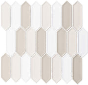 Decko Series DEK3511 Mid Century elongated hexagon mosaic tile