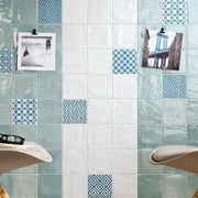 Elios Ceramica Clay Series 4 x 4 Glossy Cotton wall