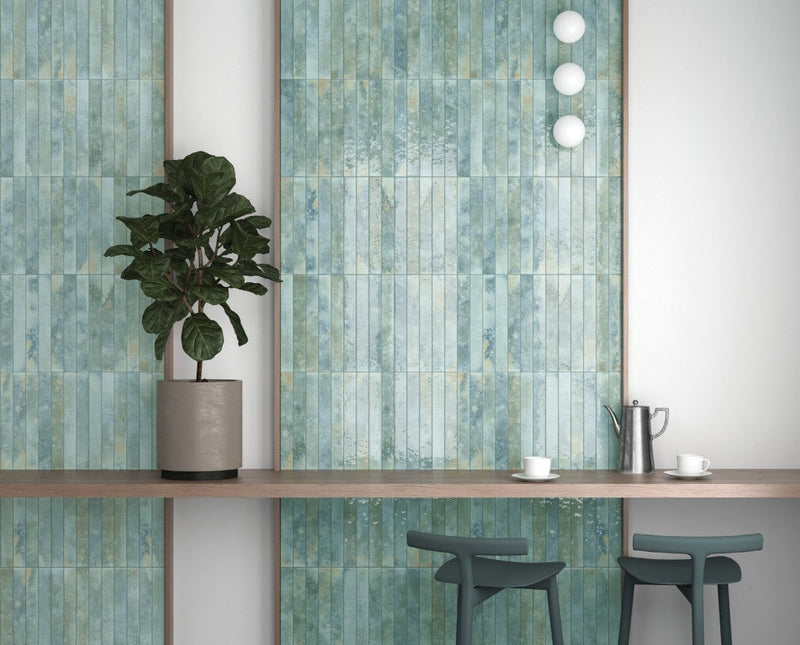 Equipe Bali 2 x 16 Aqua Ceramic Tile