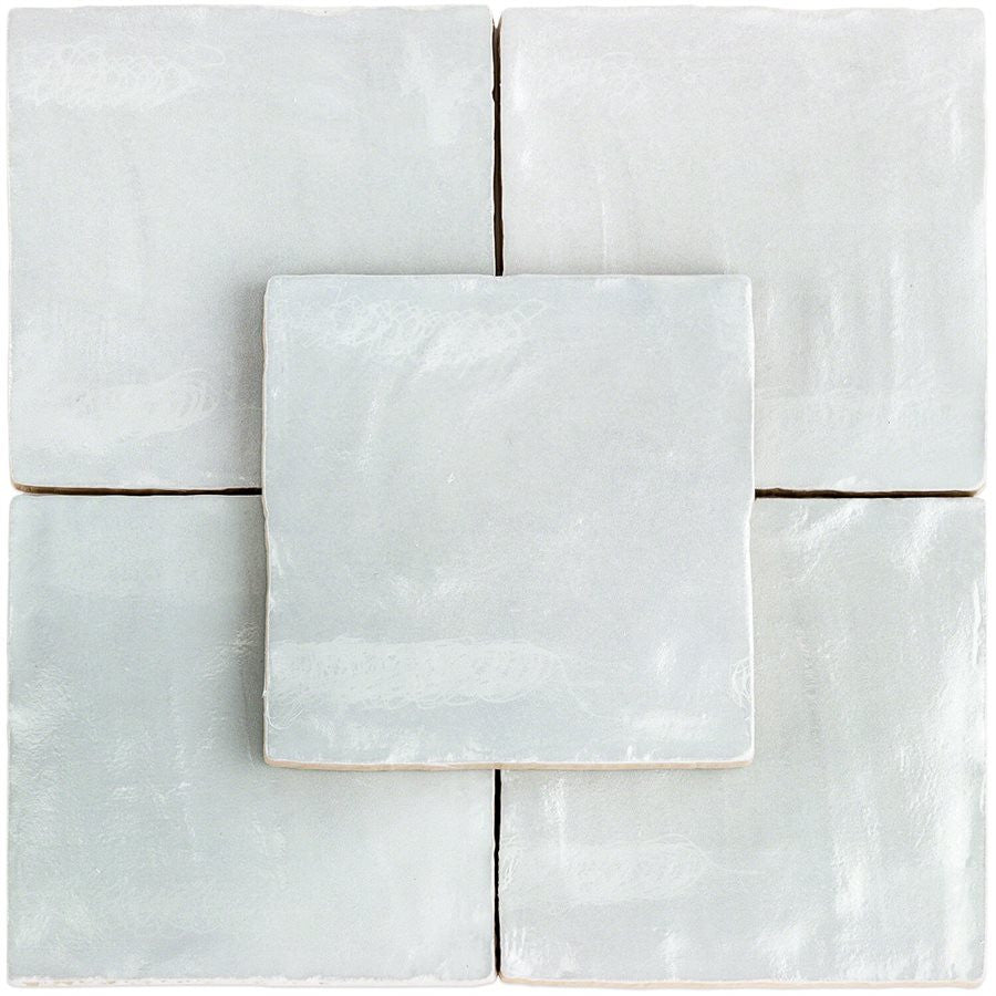 Equipe Mallorca 4 x 4 Blue tiles - Amagansett Sky Blue 4 in. x 4 in., Montauk Sky Blue 4 x 4 Mixed Finish Ceramic Tile,  MYORKA Blue 4 X 4, Silk Mizo 4 X 4