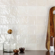 Equipe Mallorca 4 x 4 Cream kitchen backsplash tile - Amagansett Sand Dune Cream 4 in. x 4 in., Montauk Sand Dune Cream 4 x 4 Mixed Finish Ceramic Tile,  MYORKA Cream 4 X 4, Silk Midori 4 X 4