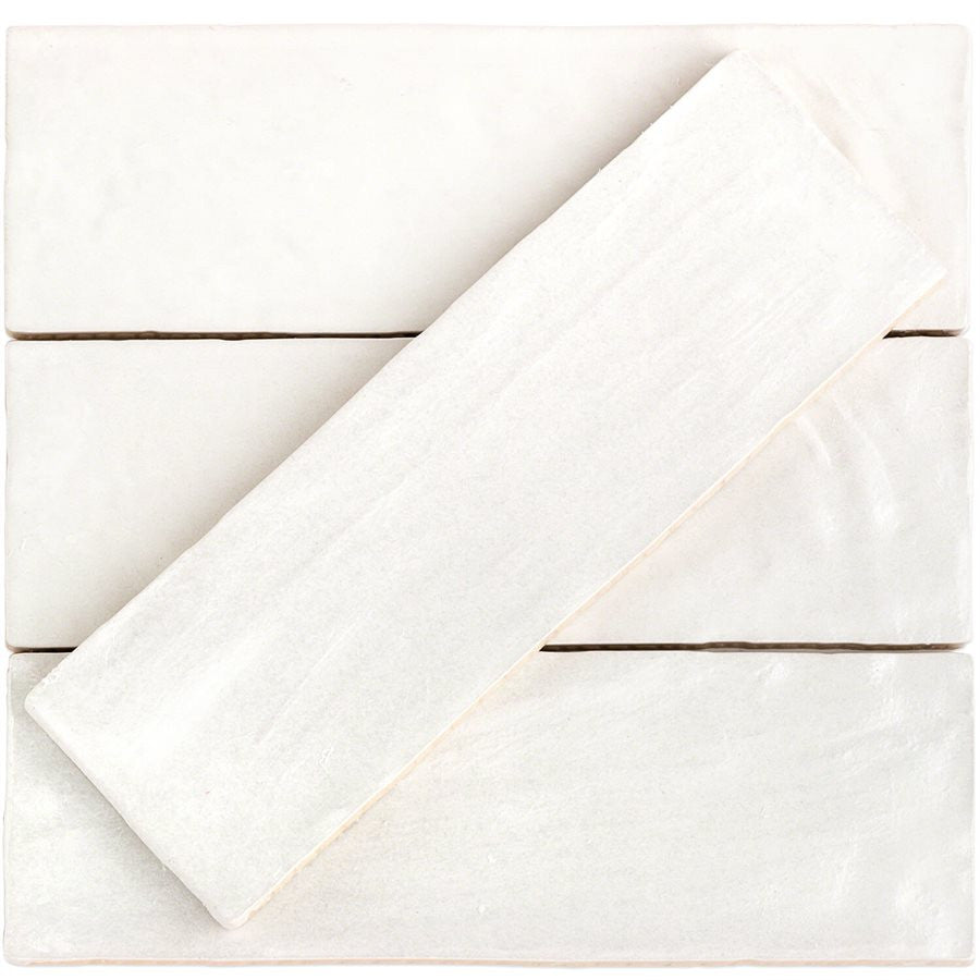 Equipe Mallorca 2 x 8 White tiles - Amagansett Gin White 2 in. x 8 in., Montauk Gin White 2 x 8 Mixed Finish Ceramic Tile,  MYORKA White 2 X 8, Silk Shiro 2 X 8