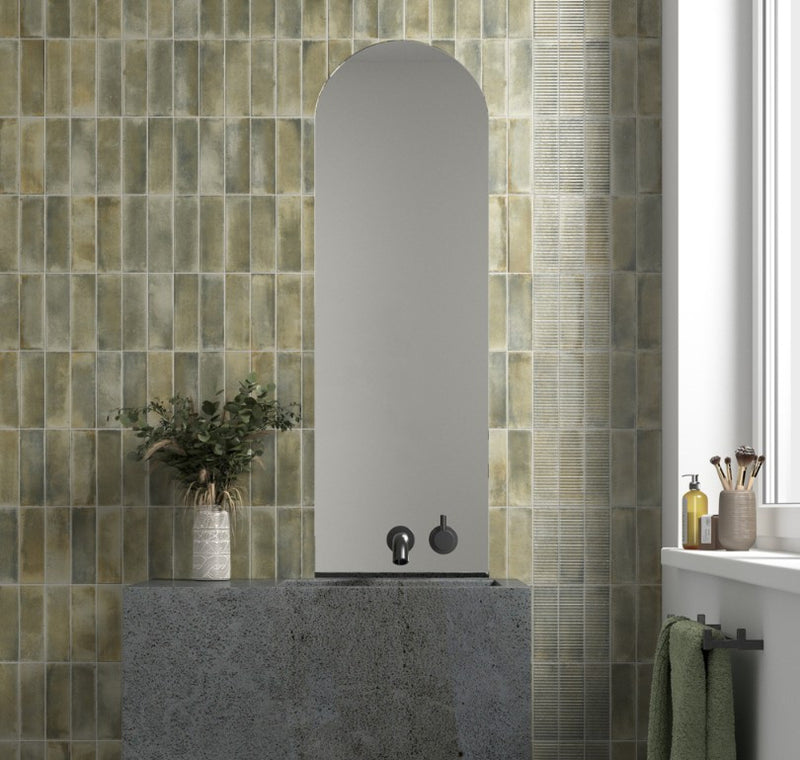 Equipe Raku Sage 2 X 8 Subway Tile