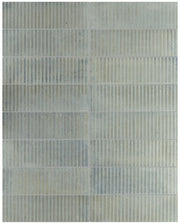 Equipe Raku Series Sea 2.5" x 8" Ceramic subway tile with stripes