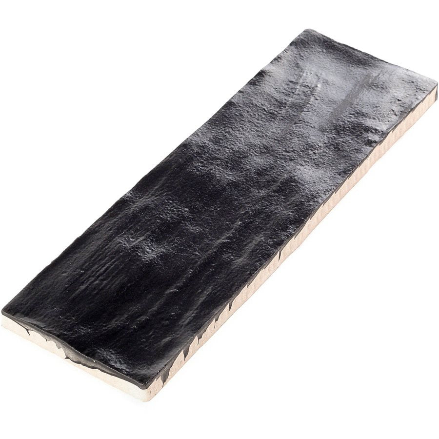 Equipe Mallorca 2 x 8 Black Individual Tile - Amagansett Jet Black 2 in. x 8 in., Montauk Jet Black 2 x 8 Mixed Finish Ceramic Tile,  MYORKA BLACK 
2 X 8, Silk Daku 2 X 8