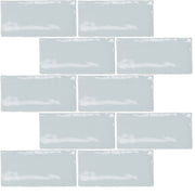 Fado Subway Tile Sky Glossy 2.5 x 5 Mosaic tile SSN-1620