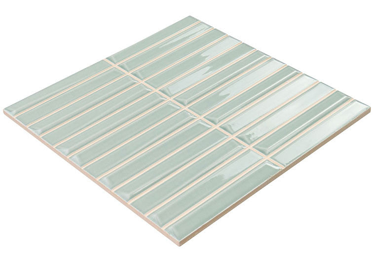 Finestra Collection FST-1255 Cyanotype 8 x 8 tile angle view