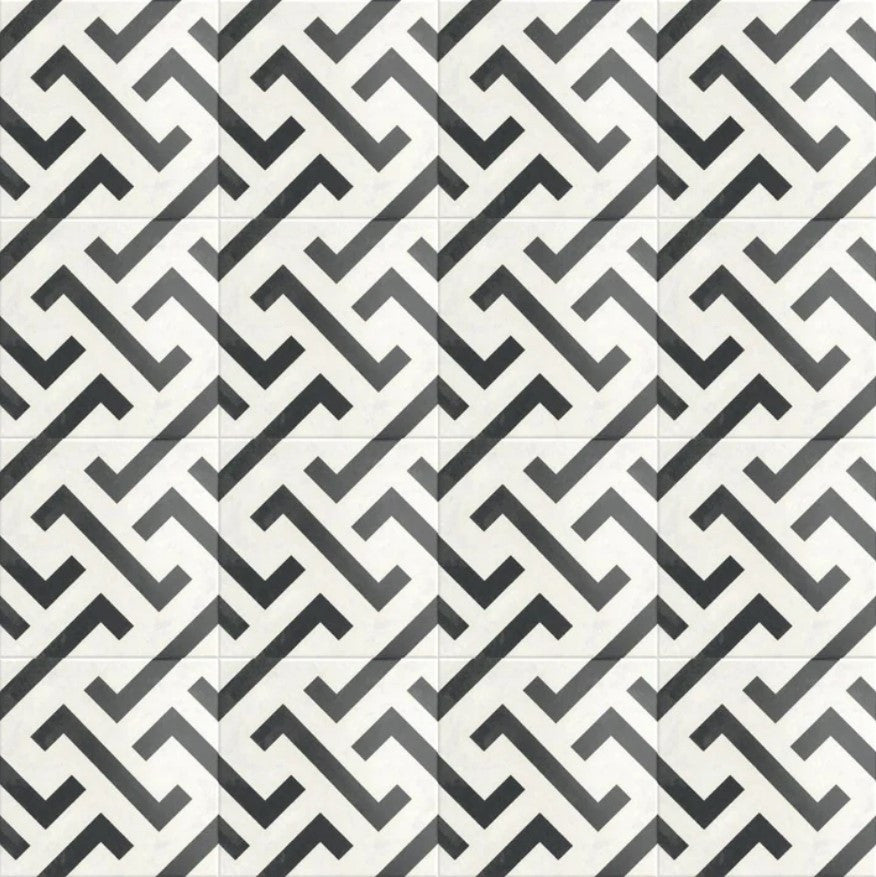 Bella Glass Tiles Florencial Series FLO9387 Torciano Maze pattern