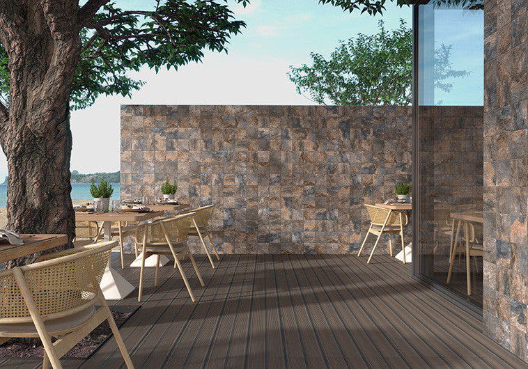 Gentle Dwelling GDW-9443 Algonquin Prime 6 x 6 slate look outdoor patio tile