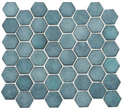 Greenwich Collection Hexagon Recycled Glass Mosaic GR-887 Historic Grand
