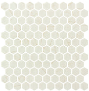 Grenada Views 1 inch hexagon recycled glass mosaic GV5402 Spania Taupe