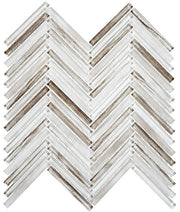 Himalayan Arches Herringbone glass mosaic tile HRS-6034 Nepal Heights