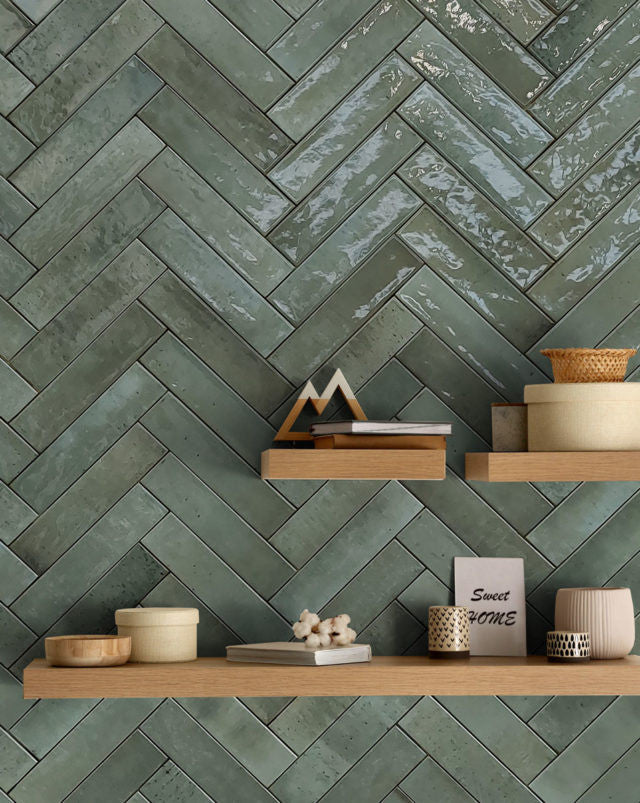 Keradom Home Series Forest 2.5 x 10 porcelain subway kitchen wall tile