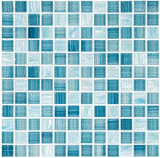 Inkline Collection 1 x 1 glass mosaic tile INK-4102 Waterman Well