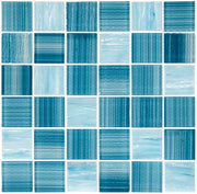 Inkline Collection 2 x 2 glass mosaic tile INK-4111 Foray Frost