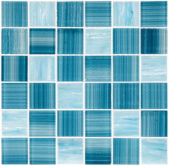 Inkline Collection 2 x 2 glass mosaic tile INK-4111 Foray Frost