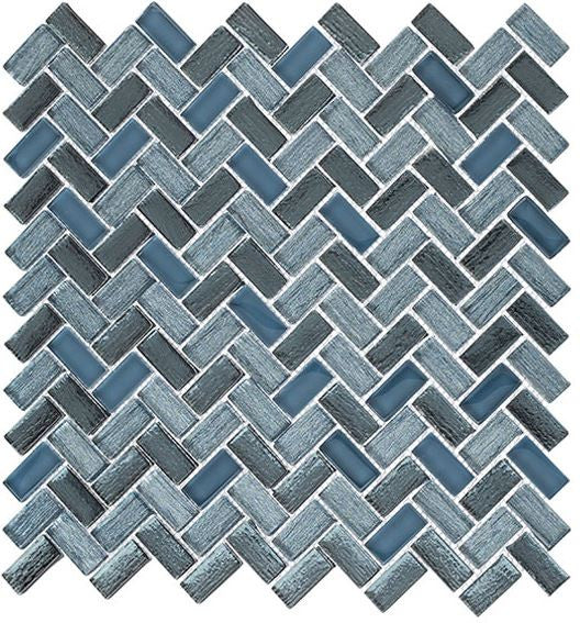 Larati Lane Glass herringbone Mosaic LRL3203 Niton