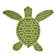 Loggerhead Turtle B Mini Green TLMGREBB at BELK Tile