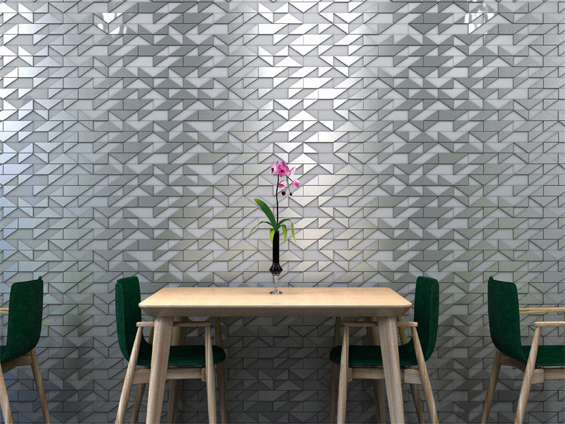 MIR Mosaics Monaco Series Glass Subway Tile Mosaic MNC-01BL Moneghetti Blanc wall tile install