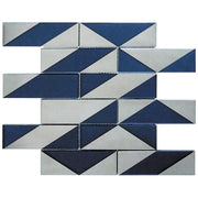 MIR Mosaics Monaco Series Glass Subway Tile Mosaic MNC-09MA Moneghetti Marine