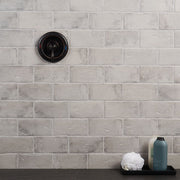 Malta Dove Gray 4 x 8 Matte finish shower wall tile install