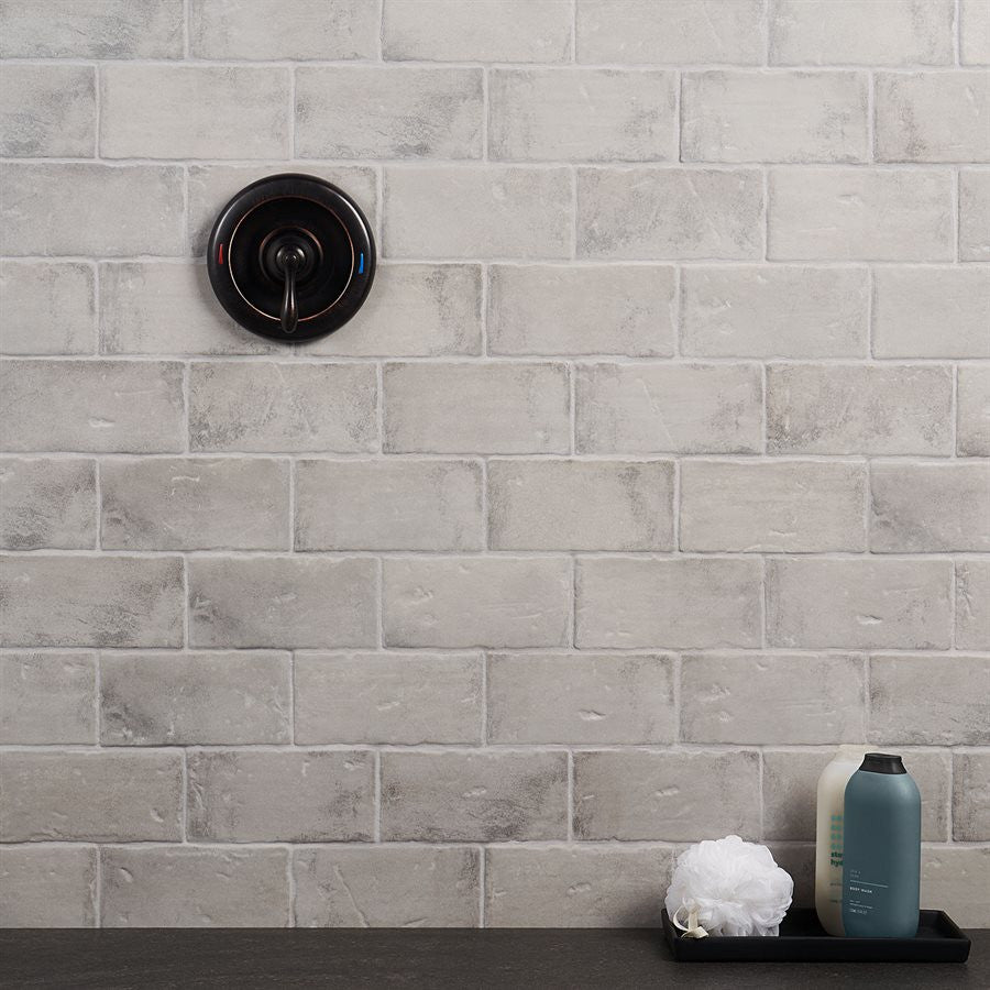 Malta Dove Gray 4 x 8 Matte finish shower wall tile install