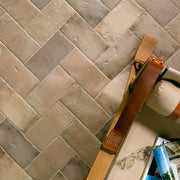 Malta Taupe 4 x 8 matte finish wall tile install