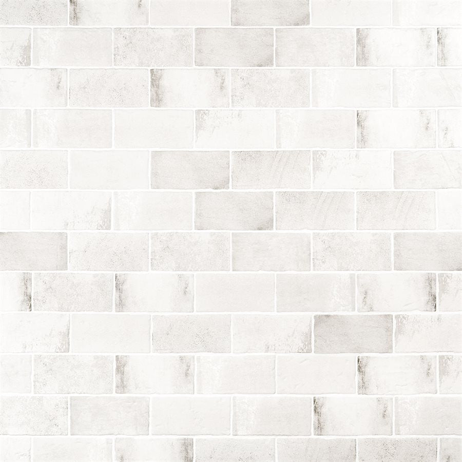 Malta White 4 x 8 Matte finish color variation