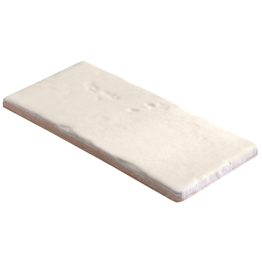 Malta White 4 x 8 Matte finish individual tile