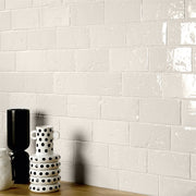 Malta White 4 x 8 Polished kitchen backsplash tile install