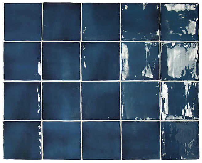 Manacor Collection 4 x 4 ceramic wall tile MAN-26920 Ocean Blue
