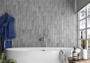 Bella Glass Tiles Manacor Mercury Grey MAN26927 Bathroom Wall Tile
